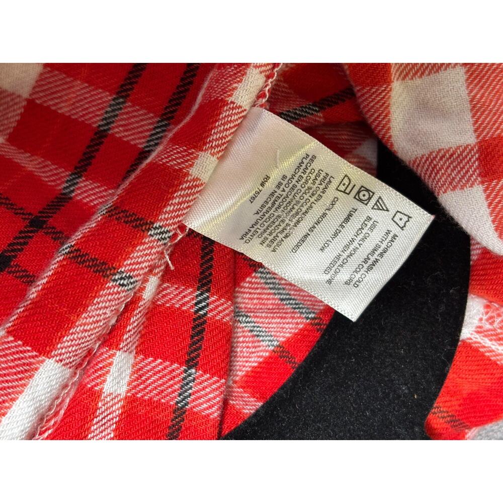 Ohio State Buckeyes Shirt Womens Small Red NCAA Football Plaid Hoodie FourTees - Picture 4 of 6